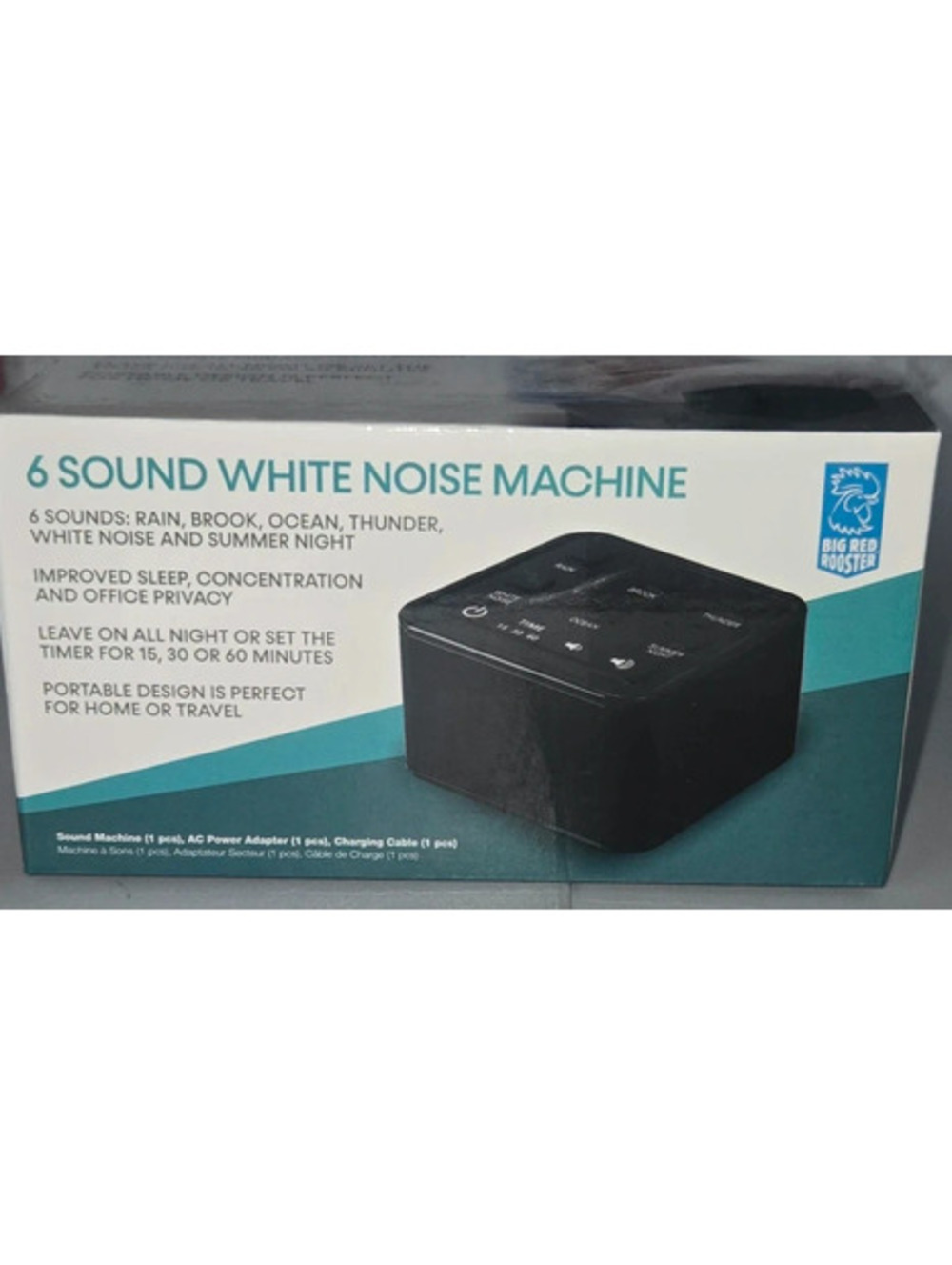 6 Sound White Noise Machine - Big Red Rooster